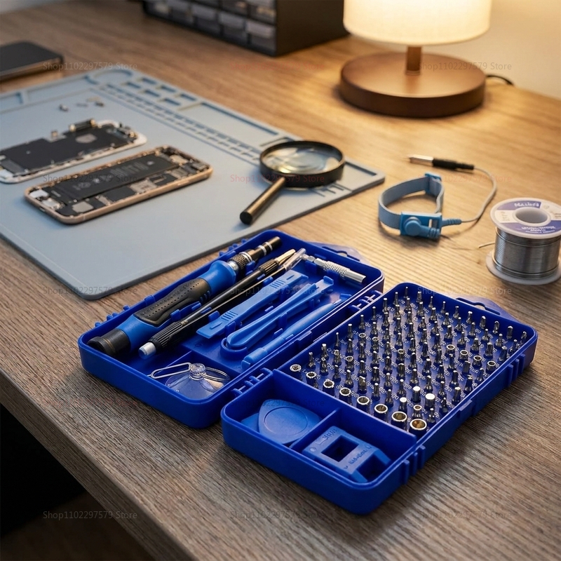 Electronics Repair Gadgets - 115 in 1多機能ドライバーセット、コンピューター、電話、家庭用断熱材修理用工具、電子機器修理ツールキット