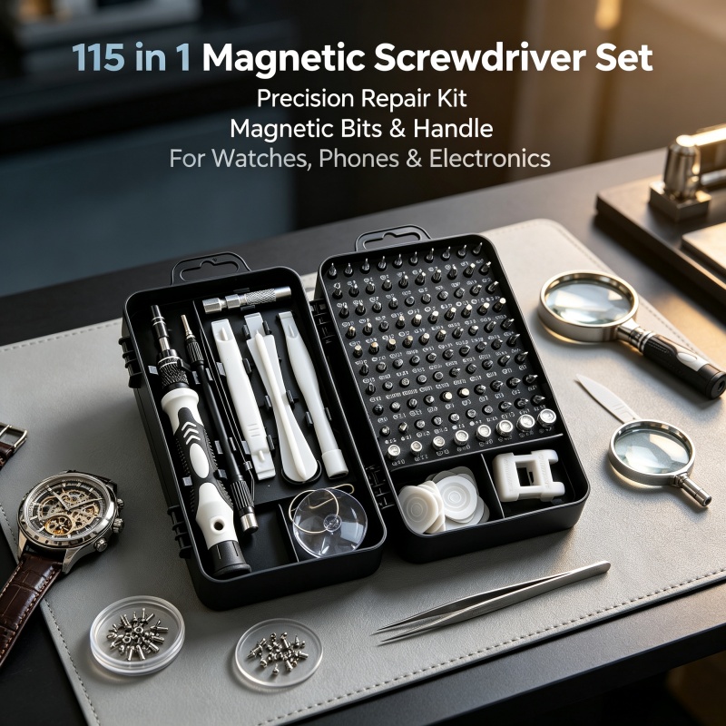 Electronics Repair Gadgets - 115 in 1精密ドライバーセット、電子機器、携帯電話、時計、自動車メンテナンス用プロフェッショナル修理ツールキット