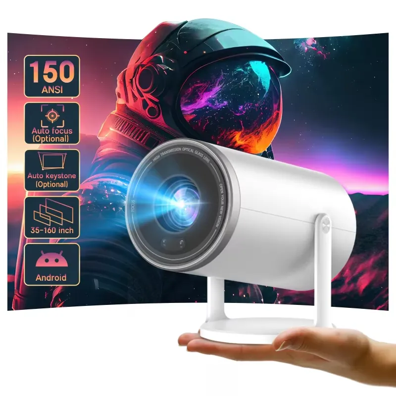Mini Projector Portable - B66ミニHDスマートポータブルビデオ小型プロジェクター、動画映画館、Android携帯電話テレビ、屋外映画、データショー