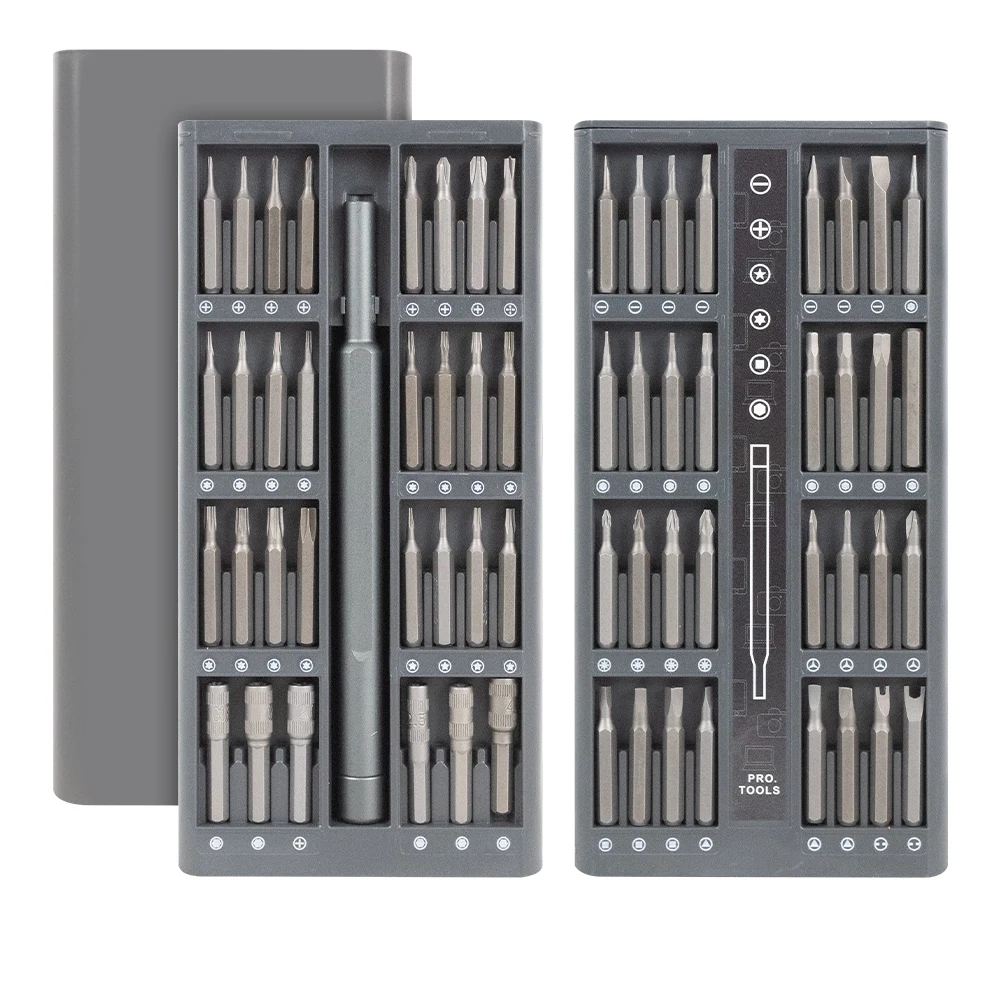 Electronics Repair Gadgets - 精密磁気ドライバーキット,電話,PC,電子機器,コンピューター,トルクス六角ビット用のプロの修理ツール,25 in 1,63 in 1