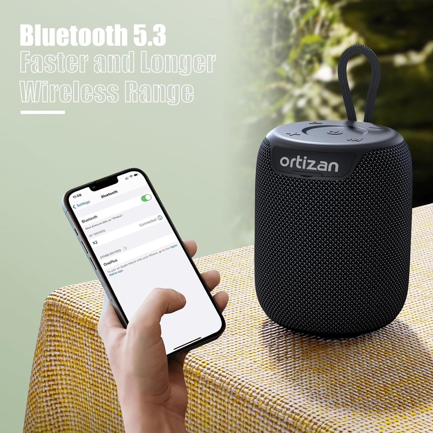 Electronics And Gadgets With A - Ortizan パーティー Bluetooth スピーカー、AUX&TF、家庭/パーティー/アウトドア/ビーチ用小型ワイヤレススピーカー、電子ガジェット、誕生日ギフト