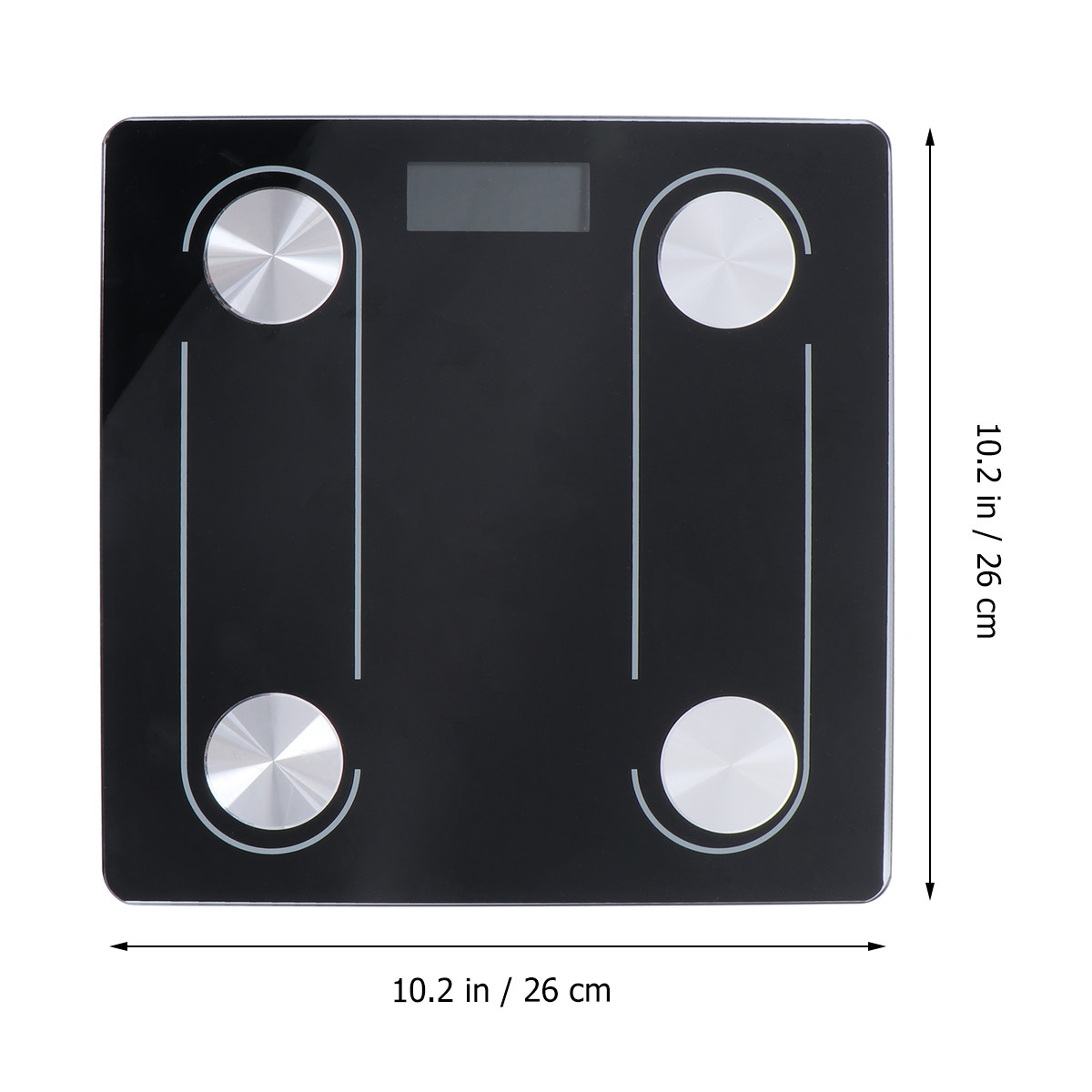 インテリジェント体脂肪計 強化ガラスプラットフォーム LED - Body Fat Scale Smart のレビューと価格