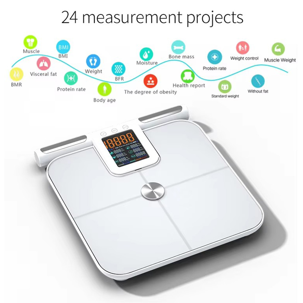 ハンドル付きのスマート体脂肪計,デジタル体重計,24の正確な - Body Fat Scale Smart のレビューと価格
