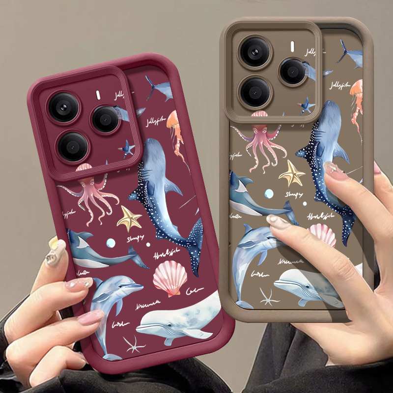 かわいいイルカ柄のソフトケース Xiaomi Redmi N - Xiaomi Redmi Note 13 のレビューと価格