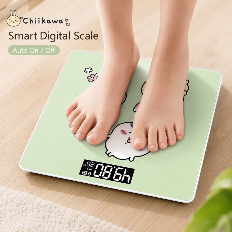 かわいいチカワス体脂肪計スマートデジタルスケールUSB充電式 - Body Fat Scale Smart のレビューと価格