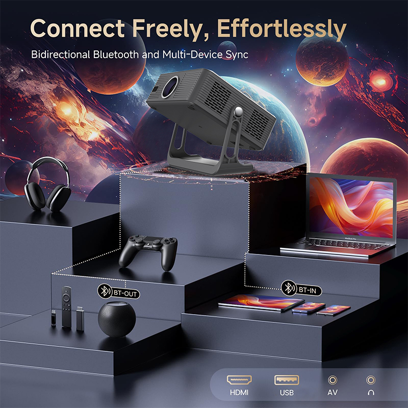 Tripskyスマートプロジェクター ワイヤレスLCDポータ - Mini Projector Portable のレビューと価格