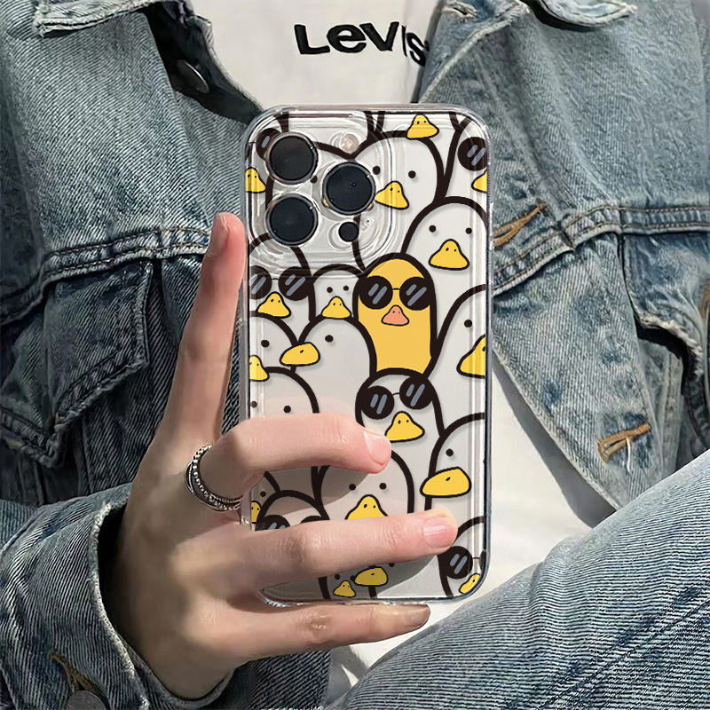かわいい漫画のアヒル柄ケース 女の子向け iPhone 17 - Apple Iphone 16 のレビューと価格
