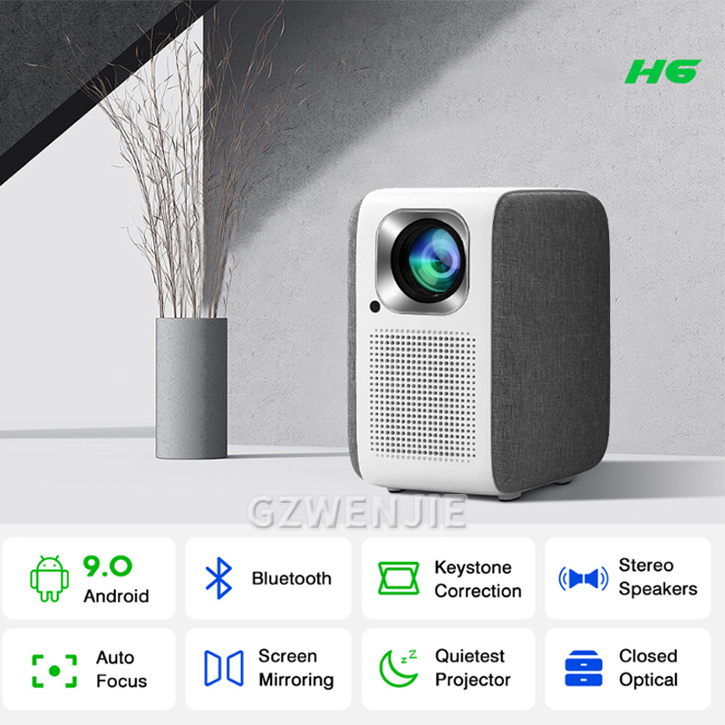 H6 ミニプロジェクター LED 1080P フル HD ポ - Mini Projector Portable のレビューと価格