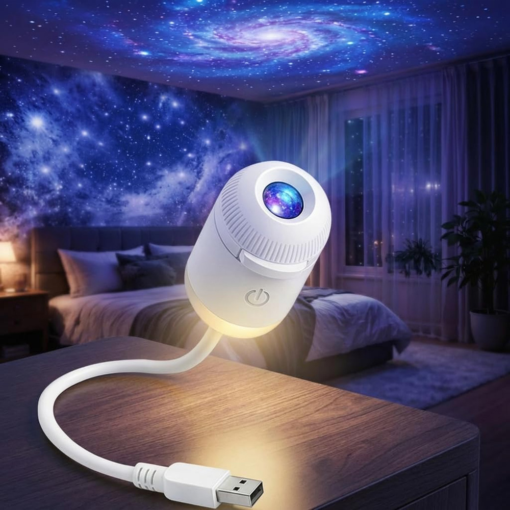 24スライド回転式ギャラクシースターリースカイプロジェクター - Mini Projector Portable のレビューと価格