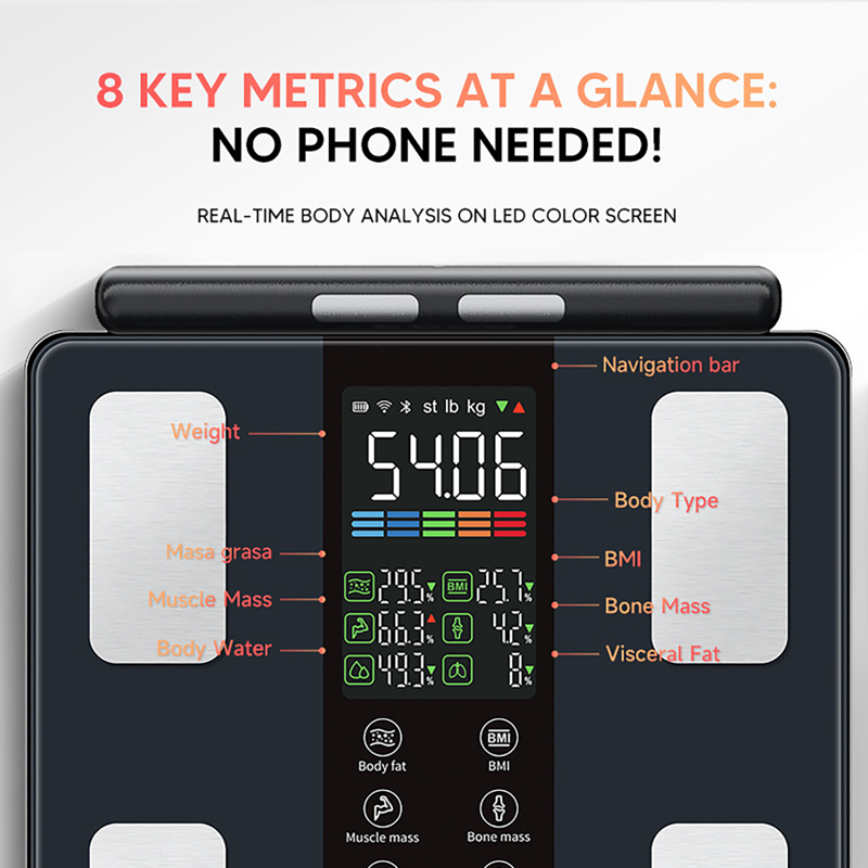 スマート体重計 新型スマート体組成計 スマート生体インピーダ - Body Fat Scale Smart のレビューと価格