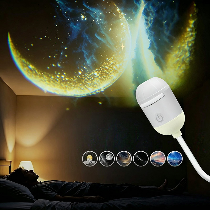 ミニポータブルUSB星空プロジェクターナイトライト ロマンチ - Mini Projector Portable のレビューと価格