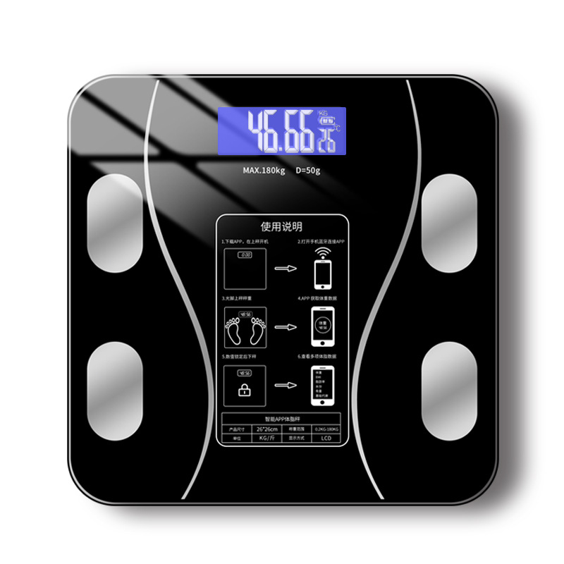 スマートUSB精密デジタル体脂肪計 小型電子体重計 家庭用体 - Body Fat Scale Smart のレビューと価格