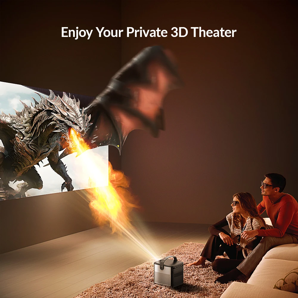ZXY BYINTEK U80 4K HD 3Dミニプロジェ - Mini Projector Portable のレビューと価格