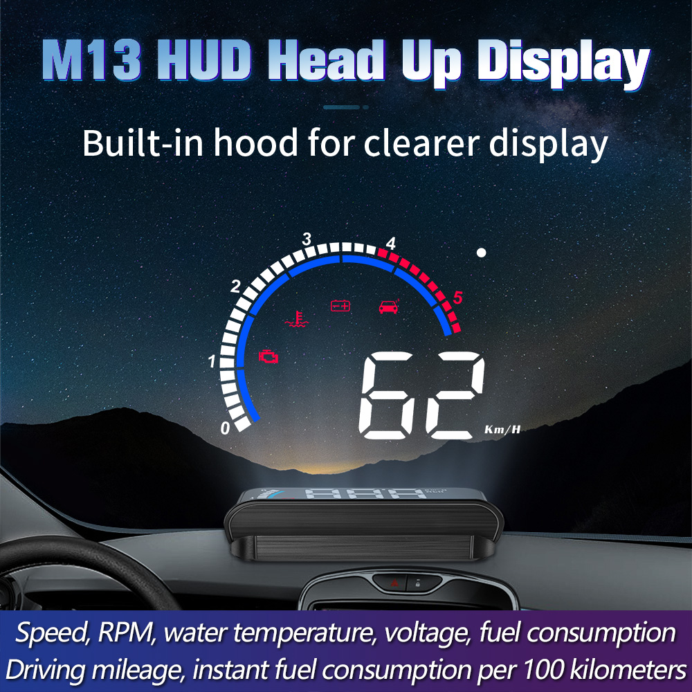 M13 車載OBDスピードプロジェクター HUDポータブルL - Mini Projector Portable のレビューと価格