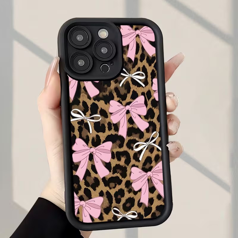レオパード柄リボン付きスマホケース iPhone 18 17 - Apple Iphone 16 のレビューと価格