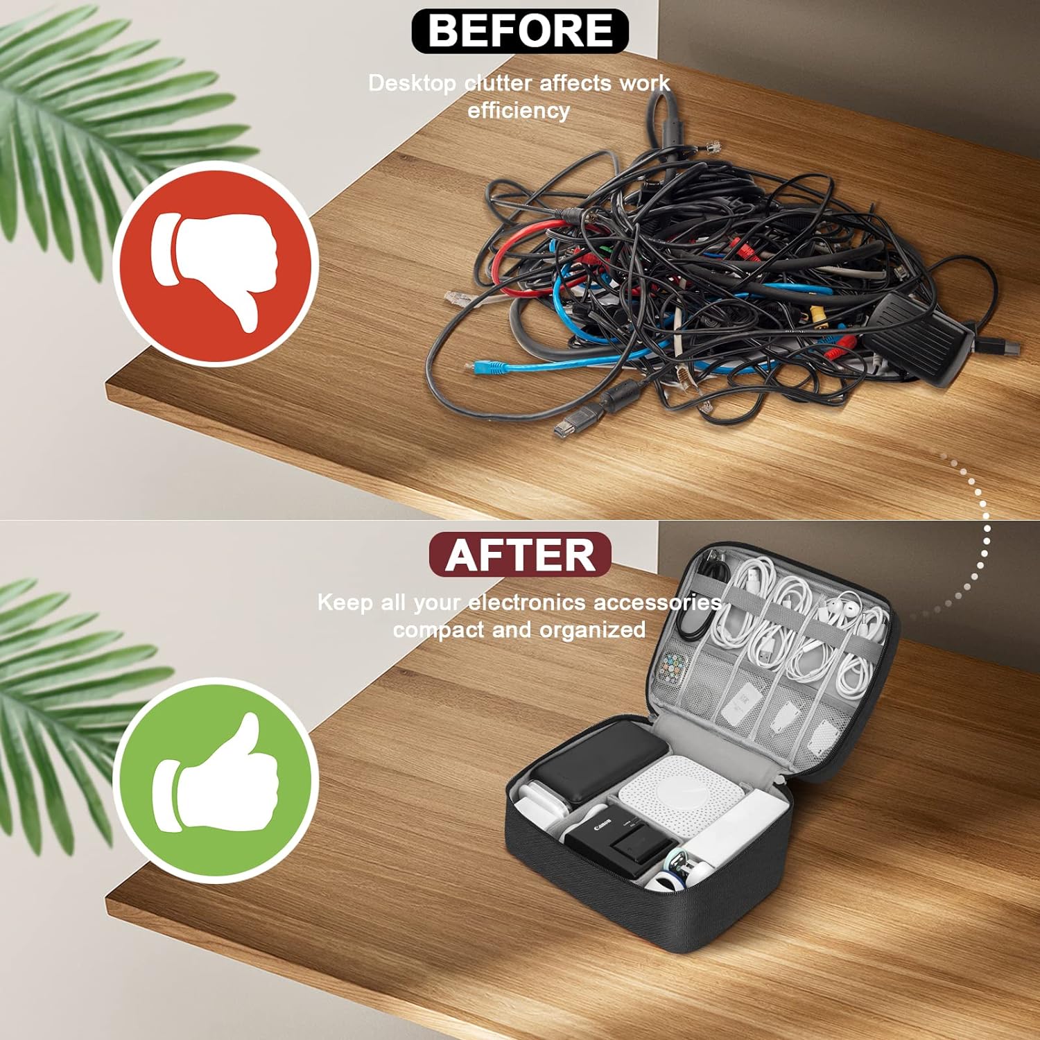 ポータブルデジタル収納バッグ USB ガジェット防水ケーブル - Electronics And Gadgets With A のレビューと価格